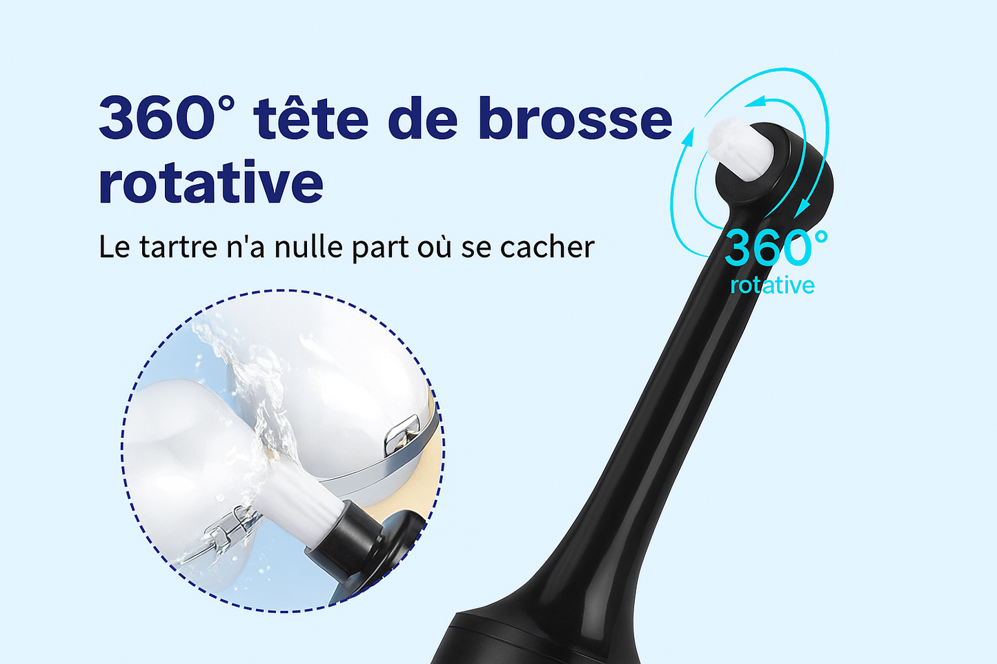 Nettoyeur Dentaire Électrique – Soin Complet Pour Un Sourire Éclatant à la Maison
