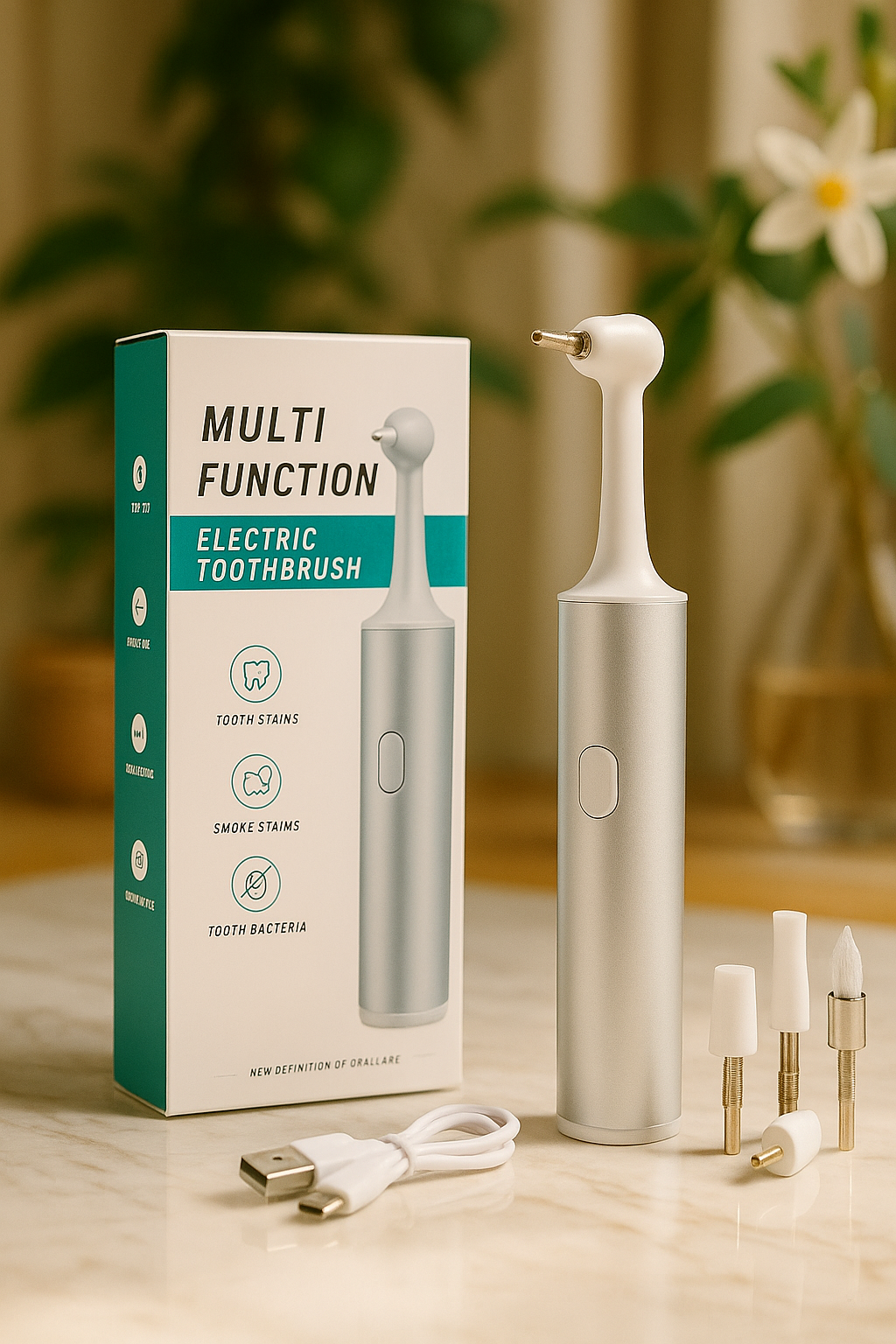 Nettoyeur Dentaire Électrique – Soin Complet Pour Un Sourire Éclatant à la Maison